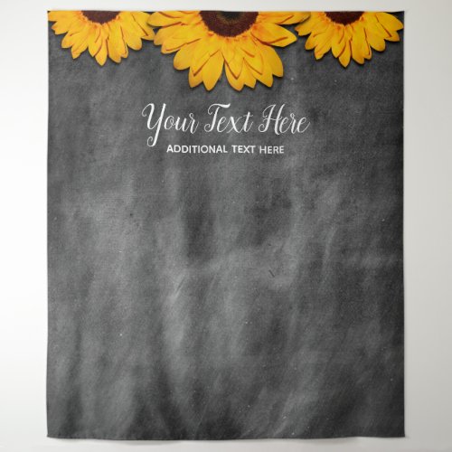 Rustic Sunflower Wedding Photo Booth Backdrop