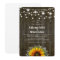 Rustic Sunflower Wedding Save the Date