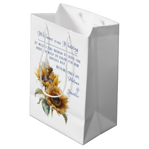 Rustic Sunflower Wedding Welcome Bag