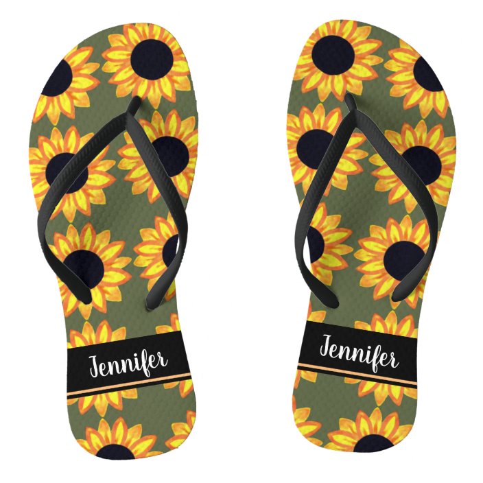 custom photo flip flops