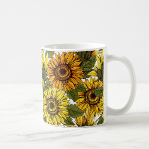 Rustic Sunflowers Garden Country Coffee Mug