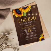 Rustic sunflowers I do bbq wedding couple shower