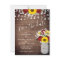 Rustic Sunflowers Roses Jar Lights Save the Date