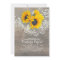 Rustic Sunflowers Wood Lace Bridal Shower