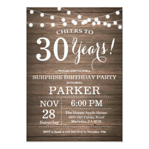 30Th Surprise Birthday Invitations 10