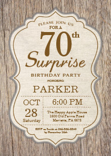 surprise 70th birthday invitations zazzle