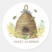 Rustic Sweet As Honey Bee Hive Glass