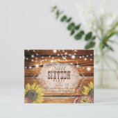 Rustic Sweet Sixteen Party Invitation (Standing Front)