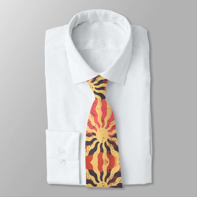 Rustic Symmetrical Sun Neck Tie (Tied)