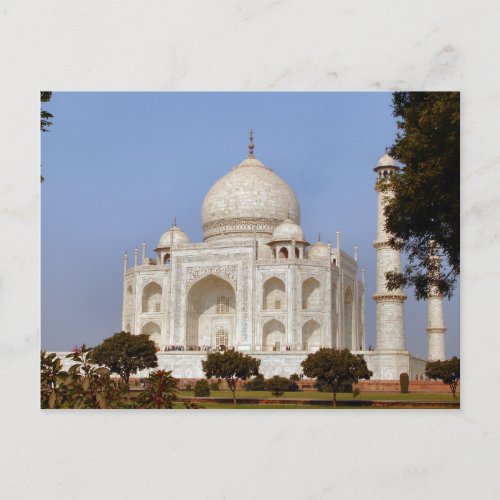 Rustic Taj Mahal India Bridal Shower Game Postcard