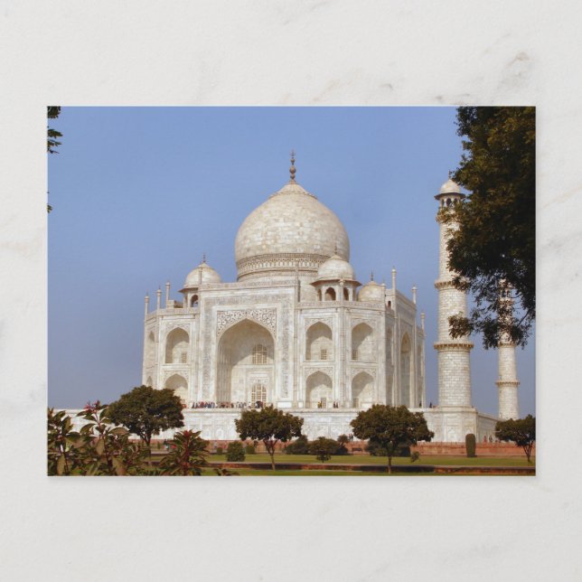 Rustic Taj Mahal India Bridal Shower Game Postcard (Front)