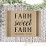 Rustic Tan Personalized Farm Sweet Farm Doormat