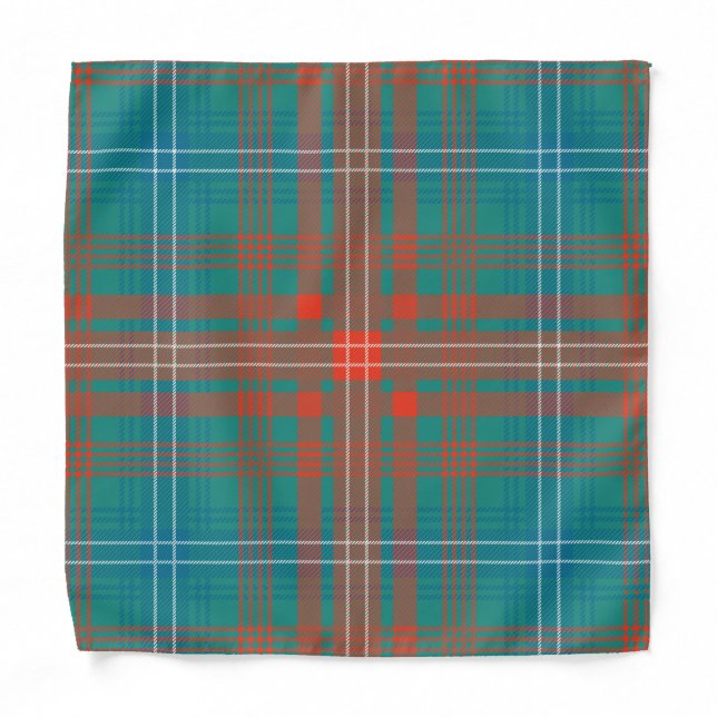 Rustic Tartan Clan Wilson Plaid Bandana (Front)