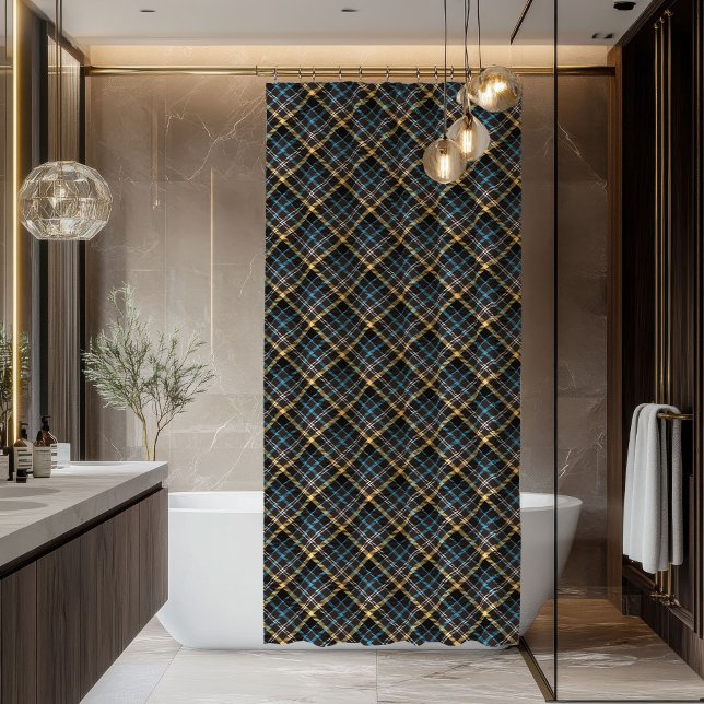 Rustic Tartan Plaid Curtain Man Cave Bath Decor (Rustic Tartan Plaid Curtain Man Cave Bath Decor)