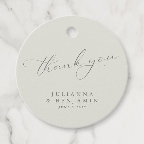 Rustic Taupe Floral Boho Wedding Custom Thank You  Favor Tags