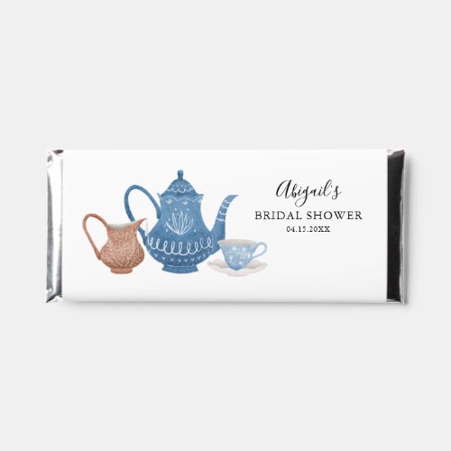 Rustic Tea Party Bridal Shower  Hershey Bar Favors