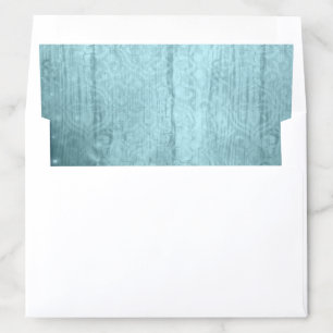 Rustic Teal Blue-Green Envelope Liner
