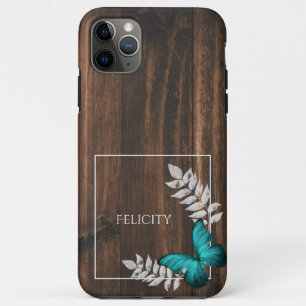 Rustic Teal Butterfly Case-Mate iPhone Case