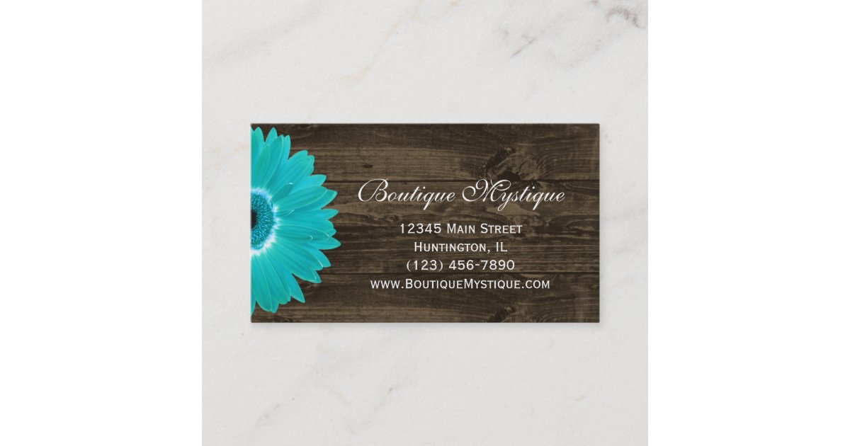 teal gerber daisy