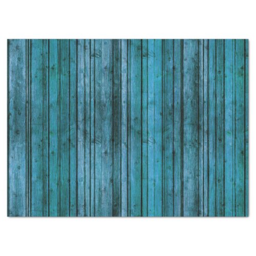 Rustic Teal Weathered Background  Decoupage Tissue Paper