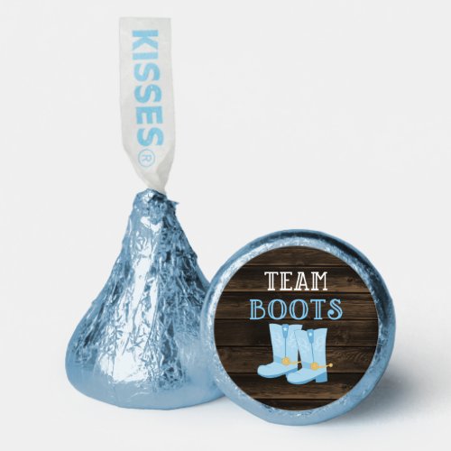 Rustic Team Boots Boy Gender Reveal Hersheys Kisses