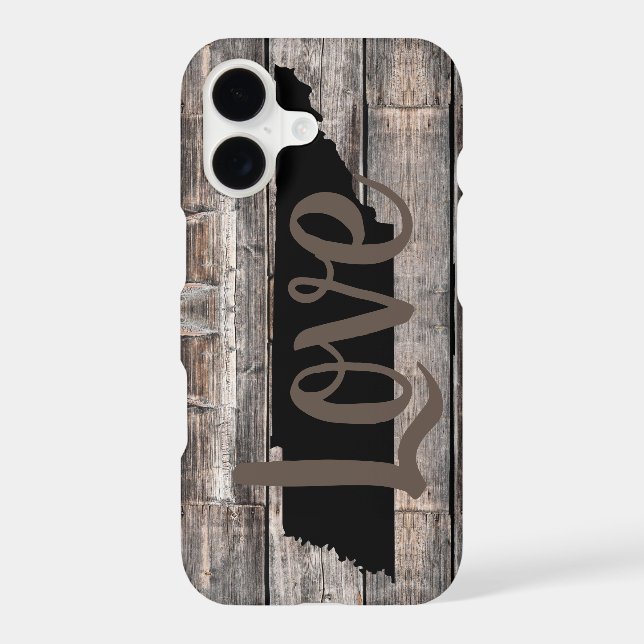 rustic TENNESSEE LOVE in script Iphone Case (Back)