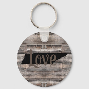 rustic TENNESSEE LOVE in script Keychain