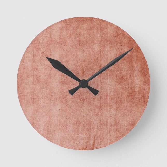 Rustic Terra Cotta Round Clock (Front)