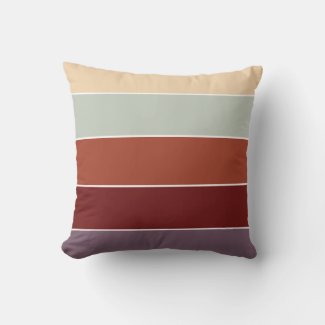 Rustic Terracotta beige Stripes Warm Autumn Fall