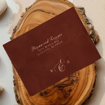 Rustic Terracotta Flowers And Pampas Grass Wedding Envelope<br><div class="desc">Rustic Terracotta Flowers And Pampas Grass Wedding envelope. This design features elegant copper and cream colored roses in earthy tones. A romantic elegant design perfect for an exotic tropical bohemian wedding or for a rustic fall autumn wedding.</div>