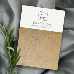 RUSTIC TERRACOTTA TEXTURE LOGO EARRING DISPLAY BUSINESS CARD<br><div class="desc">If you need any further customisation please feel free to message me on yellowfebstudio@gmail.com.</div>
