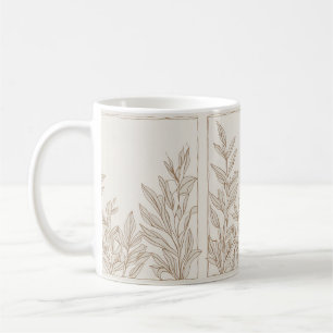 Rustic Terracotta Wildflower Boho Eclectic Spring  Coffee Mug