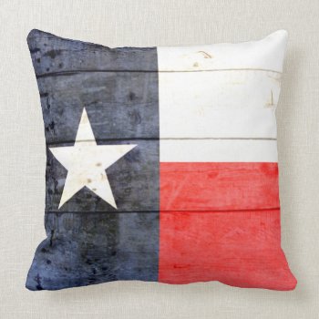 Rustic Texas Flag  Throw Pillow by Hannahscloset at Zazzle
