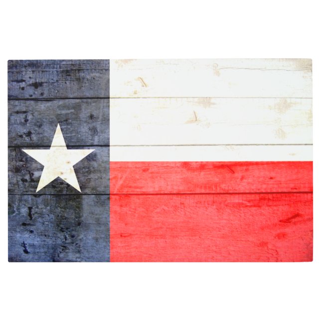 Rustic Texas Flag Wood Wall Art (Front)