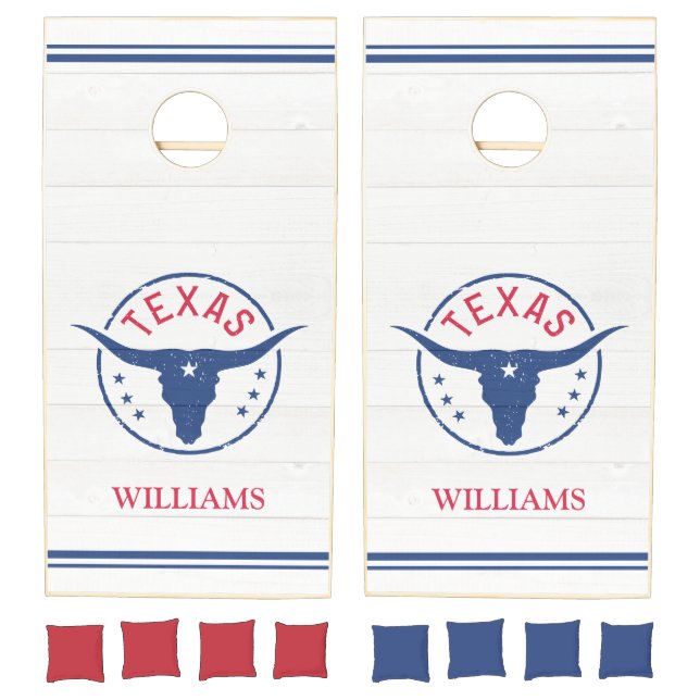 Rustic Texas Longhorn Cornhole Set (Set)