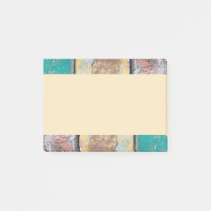 Rustic Texture Border With Flaking Paint Post-it Notes