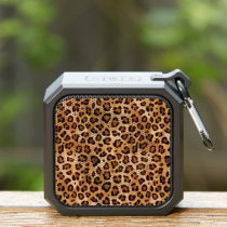 Rustic Texture Leopard Print Bluetooth Speaker