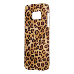 Rustic Texture Leopard Print Case-Mate Samsung Galaxy Case | Zazzle