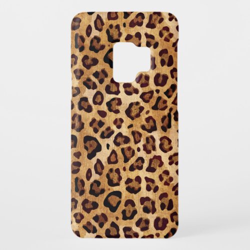 Rustic Texture Leopard Print Case_Mate Samsung Galaxy S9 Case