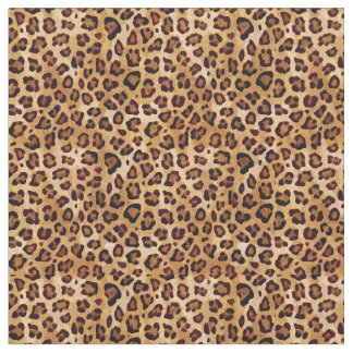 Rustic Texture Leopard Print Fabric