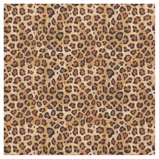 Rustic Texture Leopard Print Fabric