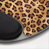 Rustic Texture Leopard Print Gel Mouse Pad (Right Side)