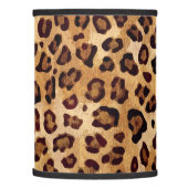 Rustic Texture Leopard Print Lamp Shade (Left)