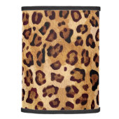 Rustic Texture Leopard Print Lamp Shade (Right)