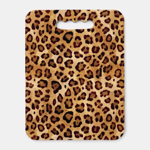 Rustic Texture Leopard Print Seat Cushion