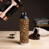 Leopard Vinyl 24oz Simple Modern Insulated Stainless Steel