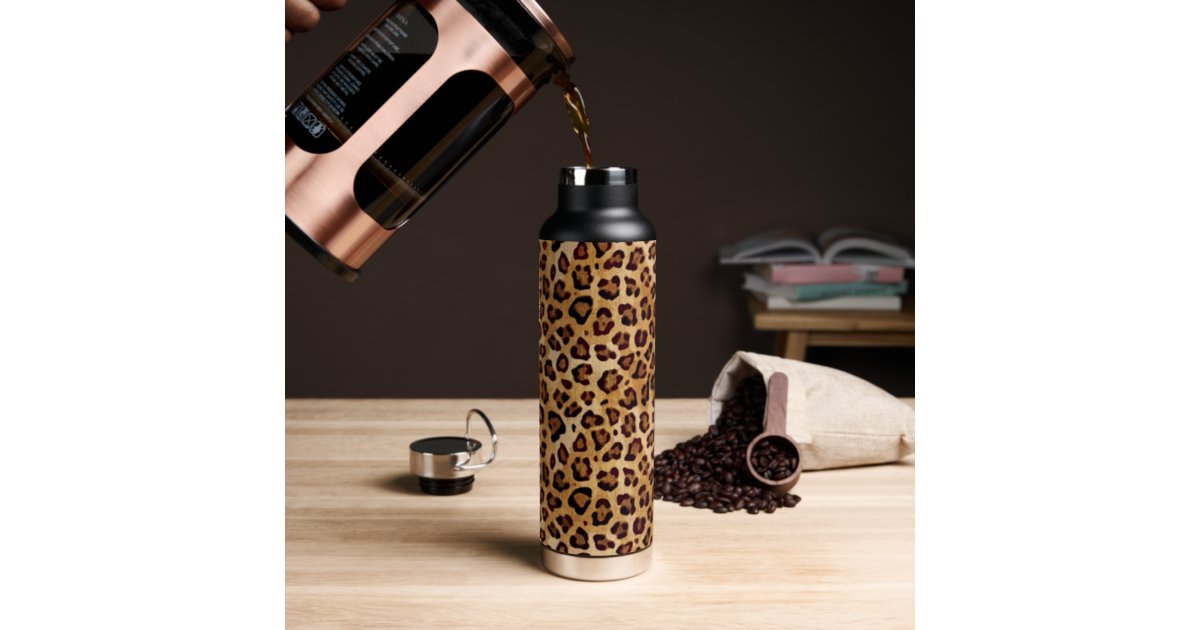 Leopard Vinyl 24oz Simple Modern Insulated Stainless Steel