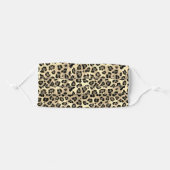 Rustic Texture Leopard Skin Print Spots Sepia Adult Cloth Face Mask (Front, Folded)
