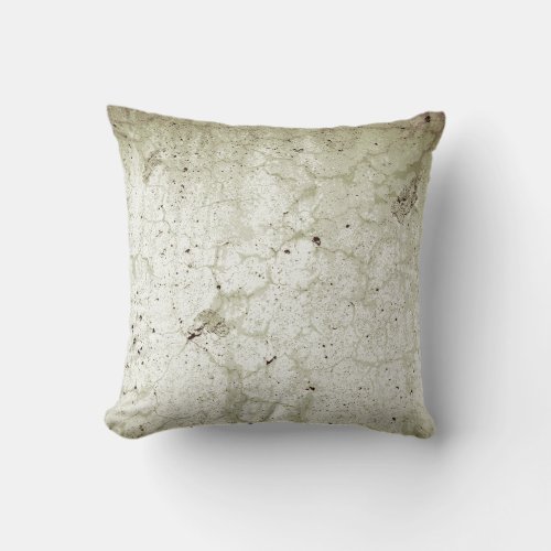 Rustic Texture Monochrome Green Beige Country Throw Pillow