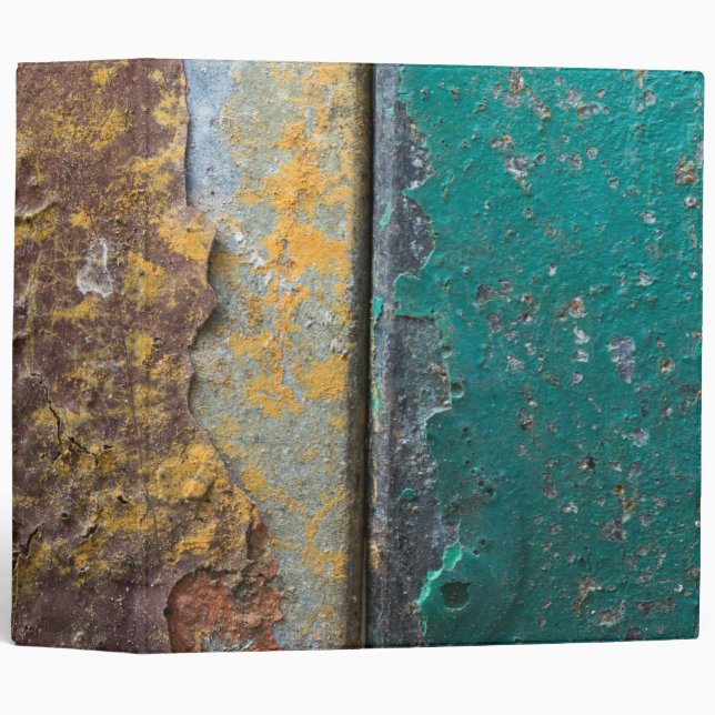 Rustic Texture With Flaking Paint On Rusty Metal Binder (Front/Spine)